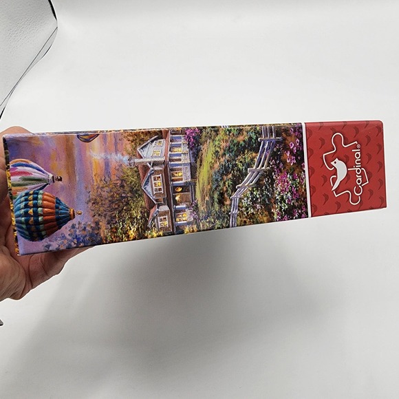 Cardinal 1000 piece new sealed hot air balloon lighthouse country scene puzzle - Picture 5 of 10